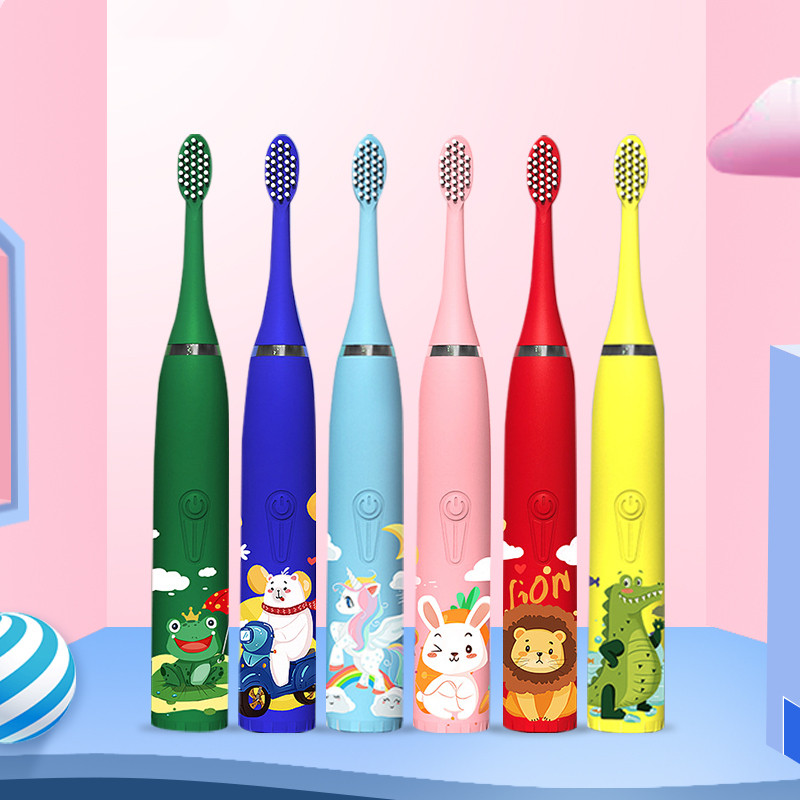 CEPILLO DENTAL ELÉCTRICO PARA NIÑOS + 6 CABEZALES DE OBSEQUIO🤩™🦷