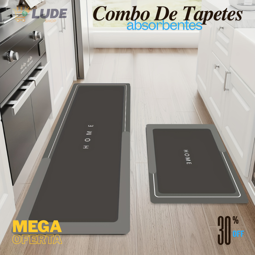COMBO TAPETE X2 ABSORBENTE ANTIDESLIZANTE™🛁