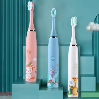 CEPILLO DENTAL ELÉCTRICO PARA NIÑOS + 6 CABEZALES DE OBSEQUIO🤩™🦷