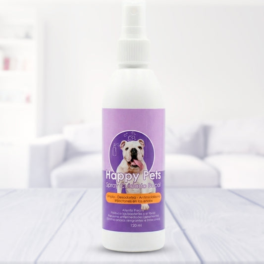 HappyPets® SPRAY CUIDADO BUCAL MASCOTAS 120ml🐶😸