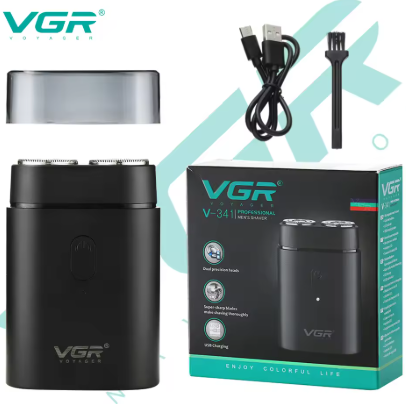 VGR® AFEITADORA SHAVER DOS CABEZAS PORTÁTIL💇‍♂️