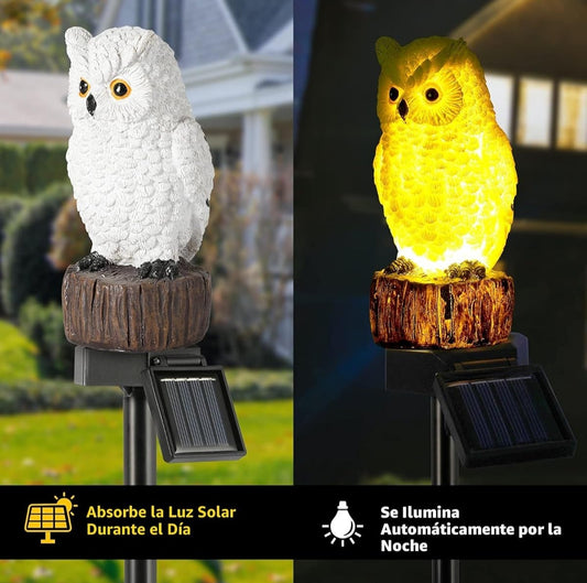 LumiBúho® LÁMPARA DECORATIVA BUHO SOLAR ✨