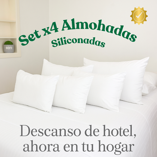 SueñoPleno® SET X4 ALOMOHADAS SILICONADAS PREMIUM™