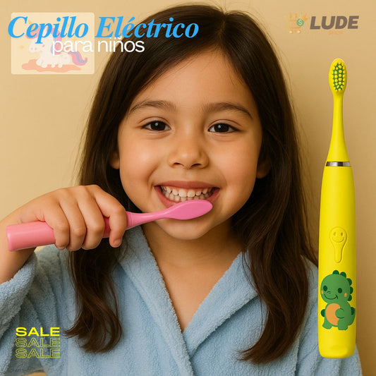 CEPILLO DENTAL ELÉCTRICO PARA NIÑOS + 6 CABEZALES DE OBSEQUIO🤩™🦷