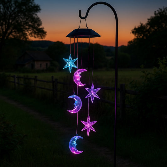 SET LUCES SOLARES DE ESTRELLAS Y LUNAS™🌟✨