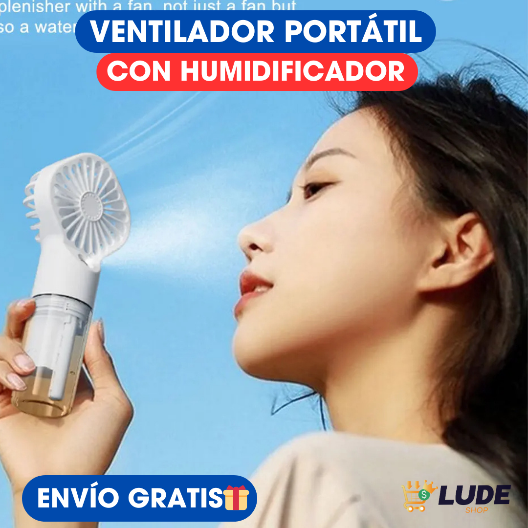 VENTILADOR PORTÁTIL CON HUMIDIFICADOR™