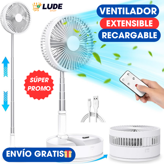 VENTILADOR EXTENSIBLE RECARGABLE™❄️🔋