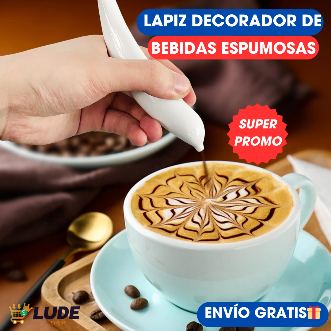 LÁPIZ PARA DECORACIÓN DE BEBIDAS ESPUMOSAS™☕