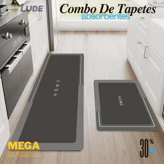 COMBO TAPETE X2 ABSORBENTE ANTIDESLIZANTE™🛁